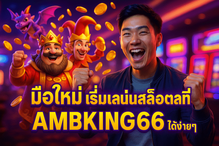 มือใหม่ เริ่มเล่นสล็อตที่ AMBKING66 ได้ง่ายๆ