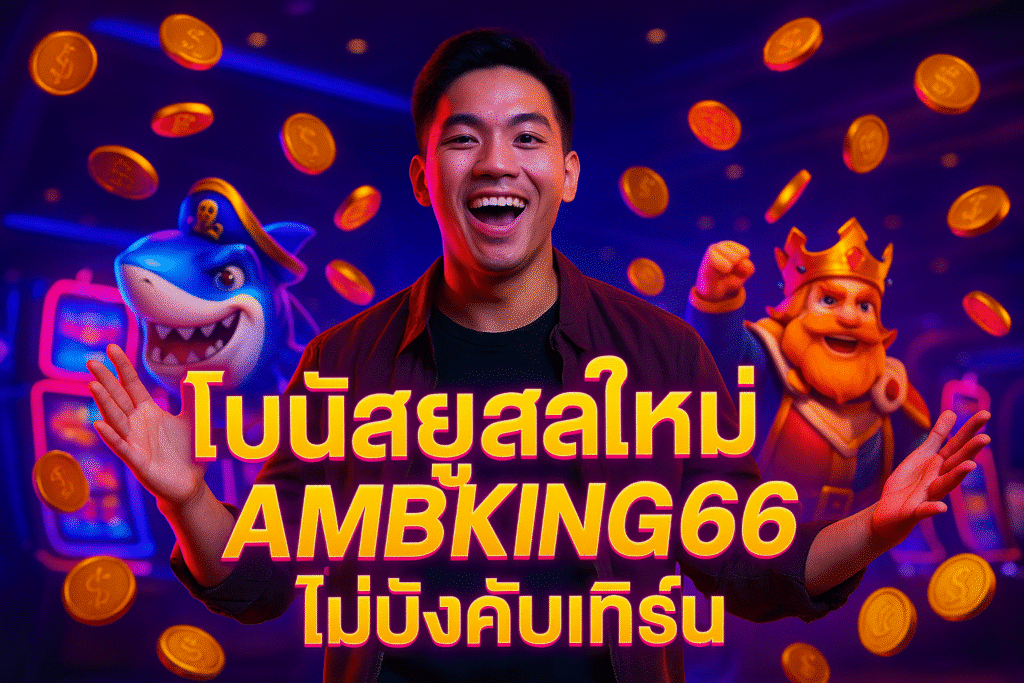 โบนัสยูสใหม่ AMBKING66 ไม่บังคับเทิร์น